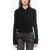 SPORTMAX Blended Cashmere Sweater With Geometric Embroideries Black