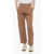 Max Mara S Stretch Cotton Joggers With Embroidered Logo Beige