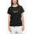 Armani Emporio Crew Neck Attitude T-Shirt With Ton Sur Ton Logo Black