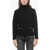 Elisabetta Franchi Turtleneck Daily Sweater With Patch Pockets Black