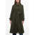 MILA SCHON Cool Wool Trench With Buckle Detail Military Green