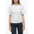 Isabel Marant Corset Desinged T-Shirt With Draped Detail White