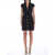 Balmain Short Velvet Dress BLACK