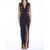 Balmain Tailleur Long Dress In Crêpe BLACK