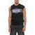 MARTINE ROSE Logoed Texas Knited Vest Black