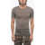 Rick Owens Lido Silk Blend Crew Neck T-Shirt Beige