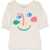 Bobo Choses Smiling Mask Puffed Sleeves T-Shirt WHITE