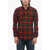 Ralph Lauren Wool Flannel Overshirt With Tartan Pattern Red