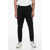 Moncler Nylon Trackpants With Side Studded Details Black