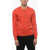 Paolo Pecora Solid Color Virgin Wool Crew-Neck Sweater Red