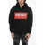 Kenzo Hooded Label Sweatshirt With Velcro Patch Black