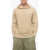 AURALEE Mohair Blend Hooded Sweater Beige