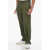 Kenzo Baloon Fit Cotton Pants With Belt Loops Military Green