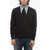 Prada Cashmere Blend Cardigan With Removable Popeline Collar Brown