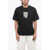 Dolce & Gabbana Crew Neck Mary T-Shirt With Print And Rhinestones Black