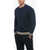 Brunello Cucinelli Cashmere Blend Sweater With Contrasting Details Blue