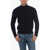 Tagliatore Turtleneck Ribbed Virgin Wool Sweater Blue