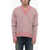 Dior Cashmere Blend Diamond V Neck Sweater Pink