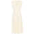 forte_forte Forte_Forte Stretch Crepe Cady Flared Dress Clothing Beige