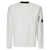 C.P. Company C.P. Company Diagonal Raised Fleece Crew Neck Lens Sweatshirt Clothing 103 GAUZE WHITE