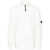 C.P. Company C.P. Company Diagonal Raised Fleece Half Zipped Sweatshirt Clothing 103 GAUZE WHITE