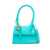 JACQUEMUS Jacquemus Le Chiquito Moyen Boucle Leather Handbag CLEAR BLUE