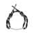 Balenciaga Balenciaga Plate Bracelet BLK/WHITE/ANT SILVER