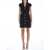 Balmain Short Velvet Dress Black