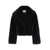 STAND STUDIO 'Samara' Black Crop Jacket In Faux Fur Woman Black