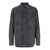 Emporio Armani Black Shirt With Tonal Buttons In Denim Man Black