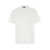 Emporio Armani White Crewneck T-Shirt With Tonal Logo Embroidery In Cotton Blend Man WHITE