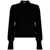 Kangra Kangra Cashmere Black Wool Sweater With V-Neck Black