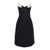 SHUSHU/TONG Embellished Bustier Spliced Dress Black