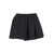 SHUSHU/TONG Irregular Pleated Skirt Black