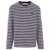 MAISON KITSUNÉ Maison Kitsuné Bold Fox Head Patch Regular Marin T-Shirt-Shirt Clothing S481 NAVY STRIPES