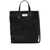 MM6 Maison Margiela Mm6 Maison Margiela Shopping Bag Wrinkle Fabric Bags T8013 BLACK