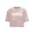 Marni Marni Logo Print Cropped T-Shirt PINK