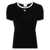 COURRÈGES Courreges T-Shirts And Polos BLACK/HERITAGE WHITE