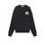 MAISON KITSUNÉ Wool sweater with frontal embroidery Black