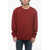 Ralph Lauren Fleece Cotton Blend Crew Neck Sweatshirt With Embroidered Lo Red