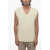 AMI ALEXANDRE MATTIUSSI V-Neck Alpaca Blend Vest White