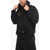 APRES SURF Maxi Cotton Hoodie With Breast Pocket Black