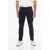 Fay Stretch Cotton Chinos Pants With Cuffs Blue