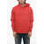 Valentino Garavani Printed Emblem Maison Valentino Hoodie Red