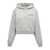 Marni Logo print cropped hoodie Gray