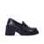 PALOMA BARCELO’ PALOMA BARCELÓ ODELE NAVY BLUE HEELED LOAFER Blue