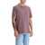 Brunello Cucinelli Cotton T-Shirt With Faux Layering CIPOLLA+GRIGIO CHIARO