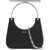 Alexander McQueen Mini Cross-Bar Handbag BLACK/SILVER