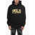 Ralph Lauren Cotton Blend Hoodie With Corduroy Logo Patches Black