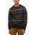 Howlin Patterned Wool Crewneck Sweater Brown